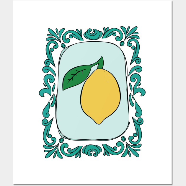 Lemon Framed Wall Art by Nataliatcha23